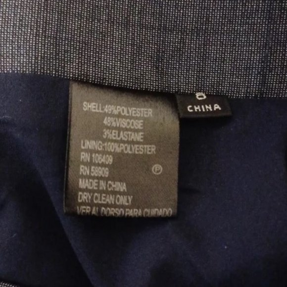 Antonio Melani Pencil Skirt Fully Lined with slit women's size 8 dark chambray - Picture 8 of 17